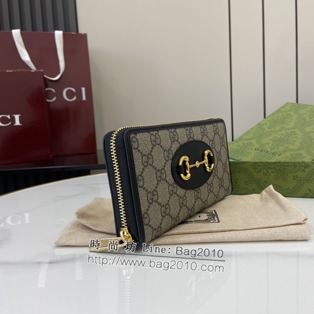 Gucci專櫃古馳最新款男女款拉鏈長夾錢包錢夾 jh2182款號:  621889